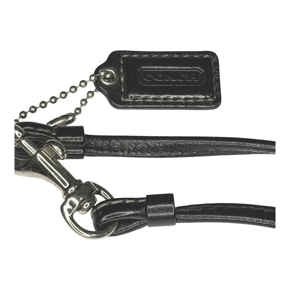 Coach Signature Plaid Wristlet Zip Wallet Pouch | Subtle Shimmer | Pink Interior - Picture 4 of 8